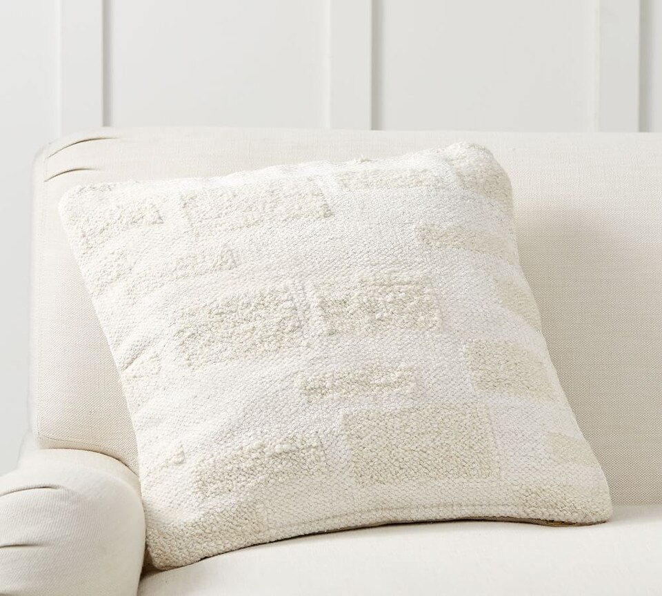 Textured Geo Squares Cushion Cover Pottery Barn Australia